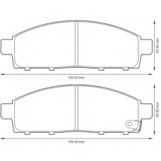 572574B BENDIX Комплект тормозных колодок, дисковый тормоз