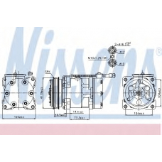 89110 NISSENS Компрессор, кондиционер