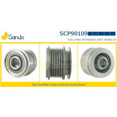 SCP90109.1 SANDO Ременный шкив, генератор