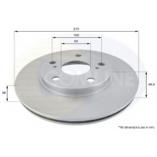 ADC01139V COMLINE Тормозной диск