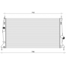 350213922000 MAGNETI MARELLI Радиатор, охлаждение двигателя