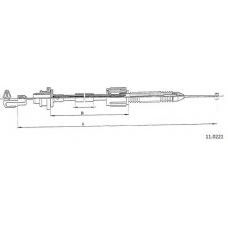 11.0221 CABOR Тросик газа