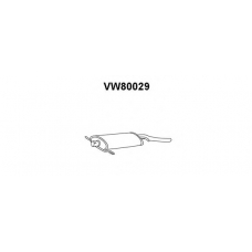 VW80029 VENEPORTE Глушитель выхлопных газов конечный