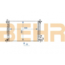 2110392 BEHR Radiator