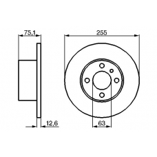 0 986 478 032 BOSCH Тормозной диск