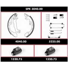 SPK 3040.00 REMSA Комплект тормозов, барабанный тормозной механизм