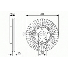 0 986 479 R82 BOSCH Тормозной диск