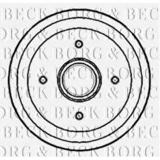 BBR7149 BORG & BECK Тормозной барабан