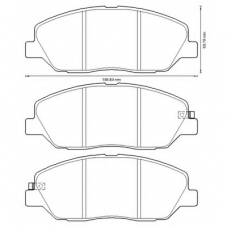 572607B BENDIX Комплект тормозных колодок, дисковый тормоз