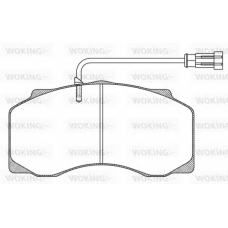 JSA 7613.40 WOKING Комплект тормозных колодок, дисковый тормоз