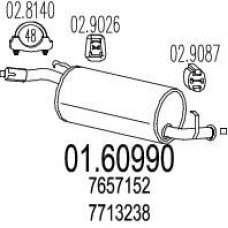 01.60990 MTS Глушитель выхлопных газов конечный