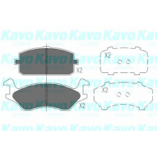 KBP-9074 KAVO PARTS Комплект тормозных колодок, дисковый тормоз