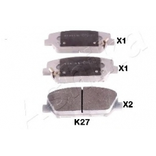 50-0K-K27 Ashika Комплект тормозных колодок, дисковый тормоз