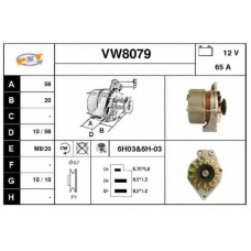 VW8079 SNRA Генератор