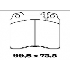 BL1248A2 FTE Комплект тормозных колодок, дисковый тормоз