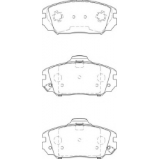 FD7442A NECTO Комплект тормозных колодок, дисковый тормоз