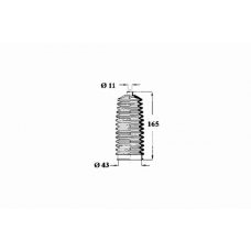 1211209 OCAP Пыльник, рулевое управление
