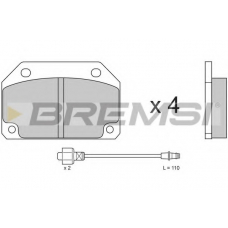 BP2154 BREMSI Комплект тормозных колодок, дисковый тормоз