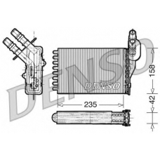 DRR23001 DENSO Теплообменник, отопление салона