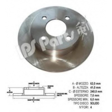IBP-1198 IPS Parts Тормозной диск