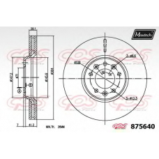 875640.6880 MAXTECH Тормозной диск