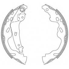 BSA2104.00 OPEN PARTS Комплект тормозных колодок