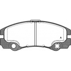 BPA0425.32 OPEN PARTS Комплект тормозных колодок, дисковый тормоз