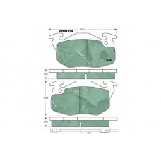 GDB1079 TRW Комплект тормозных колодок, дисковый тормоз
