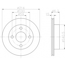 8DD 355 103-981 HELLA PAGID Тормозной диск