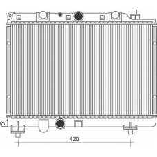 350213114100 MAGNETI MARELLI Радиатор, охлаждение двигателя