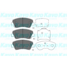 KBP-3030 KAVO PARTS Комплект тормозных колодок, дисковый тормоз