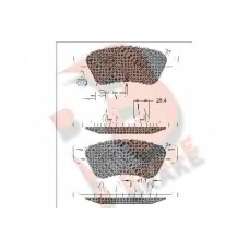 RB1725 R BRAKE Комплект тормозных колодок, дисковый тормоз