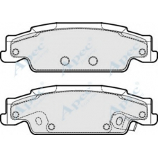 PAD1703 APEC Комплект тормозных колодок, дисковый тормоз