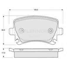 FB210637 FLENNOR Комплект тормозных колодок, дисковый тормоз