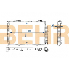 2108370 BEHR Radiator