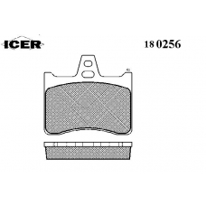 180256 ICER Комплект тормозных колодок, дисковый тормоз