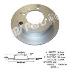 IBP-1K09 IPS Parts Тормозной диск