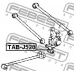 TAB-J520 FEBEST Втулка, рычаг колесной подвески