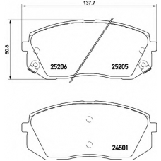 8DB 355 015-841 HELLA Комплект тормозных колодок, дисковый тормоз