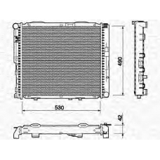 350213745000 MAGNETI MARELLI Радиатор, охлаждение двигателя