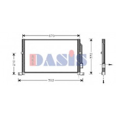 092720N AKS DASIS Конденсатор, кондиционер