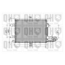 QCN400 QUINTON HAZELL Конденсатор, кондиционер
