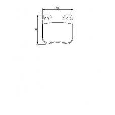 0 986 424 754 BOSCH Комплект тормозных колодок, дисковый тормоз