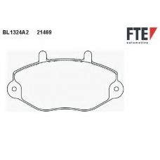 BL1324A2 FTE Комплект тормозных колодок, дисковый тормоз
