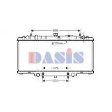 070132N AKS DASIS Радиатор, охлаждение двигателя