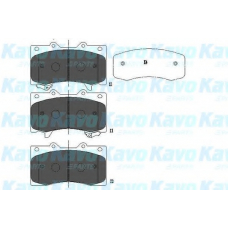 KBP-6588 KAVO PARTS Комплект тормозных колодок, дисковый тормоз