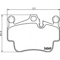 8DB 355 012-721 HELLA PAGID Комплект тормозных колодок, дисковый тормоз