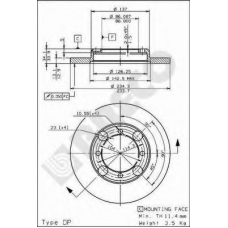 BS 7548 BRECO Тормозной диск