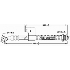 FBH7032 FIRST LINE Тормозной шланг