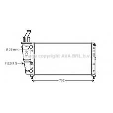 FTA2200 AVA Радиатор, охлаждение двигателя